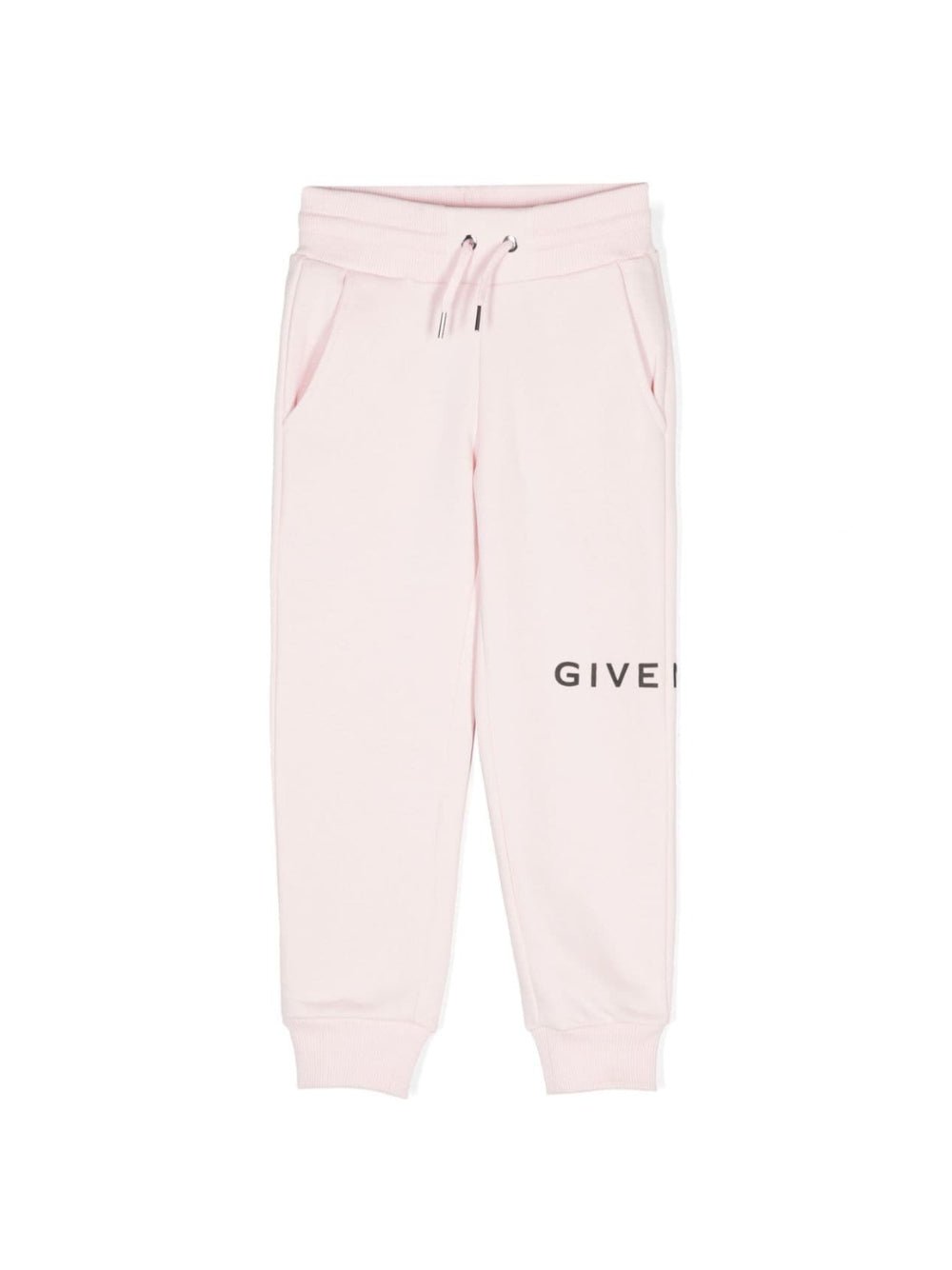 Pantaloni sportivi per bambina Givenchy Kids rosa con stampa con caratteristico motivo 4G - Rubino Kids