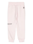 Pantaloni sportivi per bambina Givenchy Kids rosa con stampa con caratteristico motivo 4G - Rubino Kids