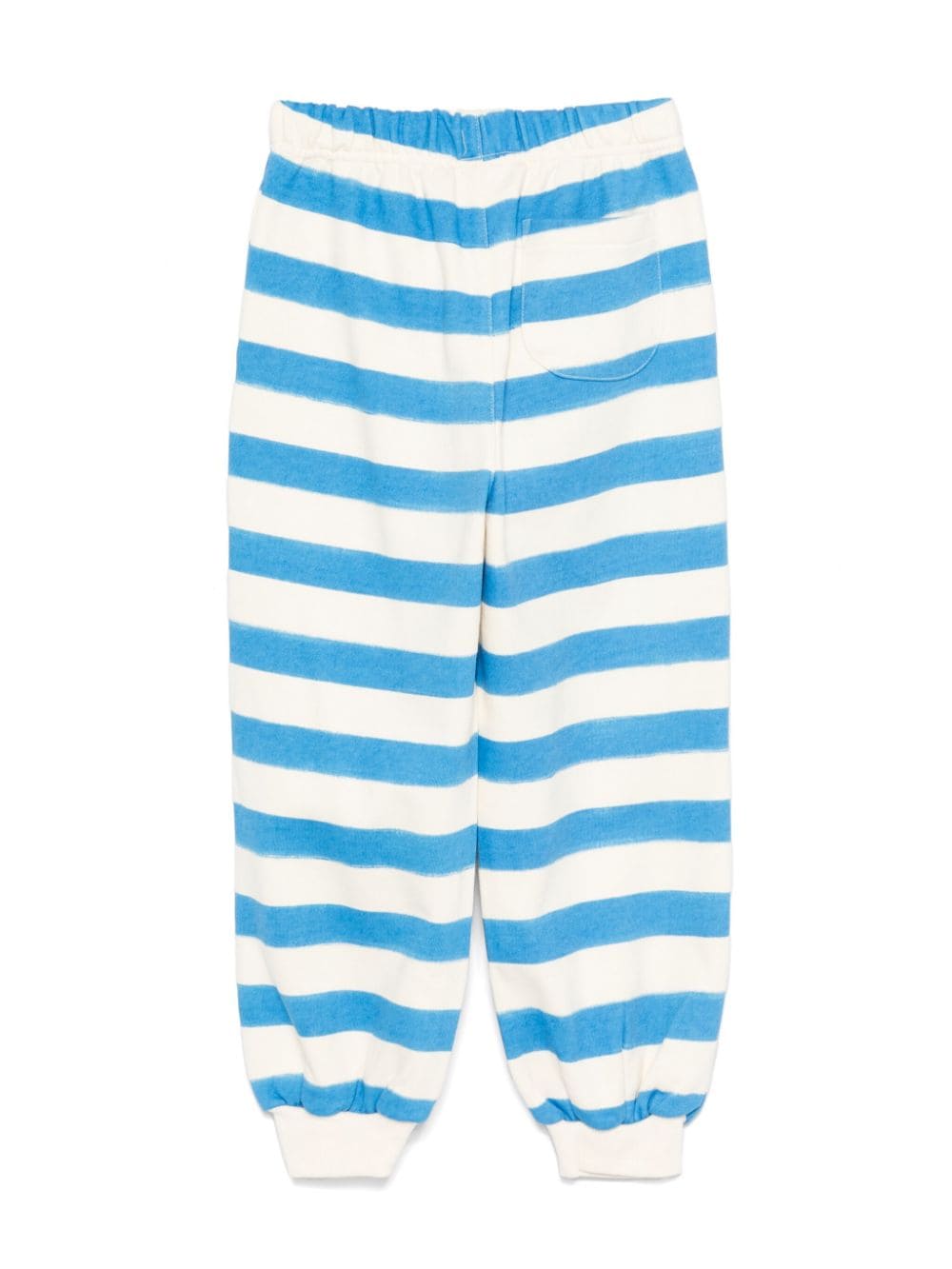 Pantaloni sportivi per bambina JELLYMALLOW Bird a righe azzurro e bianco - Rubino Kids