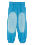 Pantaloni sportivi per bambina JELLYMALLOW blu con applicazione posteriore con logo - Rubino Kids