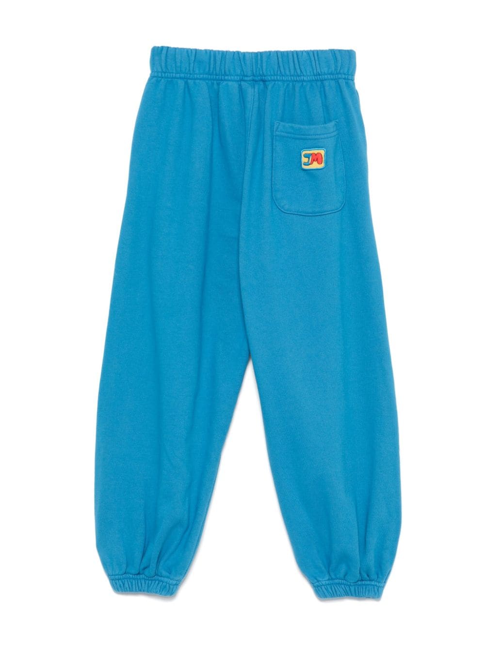 Pantaloni sportivi per bambina JELLYMALLOW blu con applicazione posteriore con logo - Rubino Kids