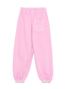 Pantaloni sportivi per bambina JELLYMALLOW Object rosa con stampa laterale - Rubino Kids