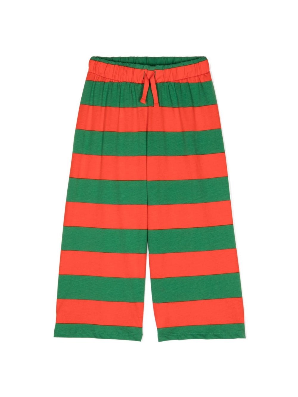 Pantaloni sportivi per bambina Mini Rodini a righe arancione e verde - Rubino Kids