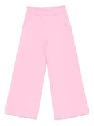 Pantaloni sportivi per bambina Monnalisa x Barbie rosa con gamba larga - Rubino Kids