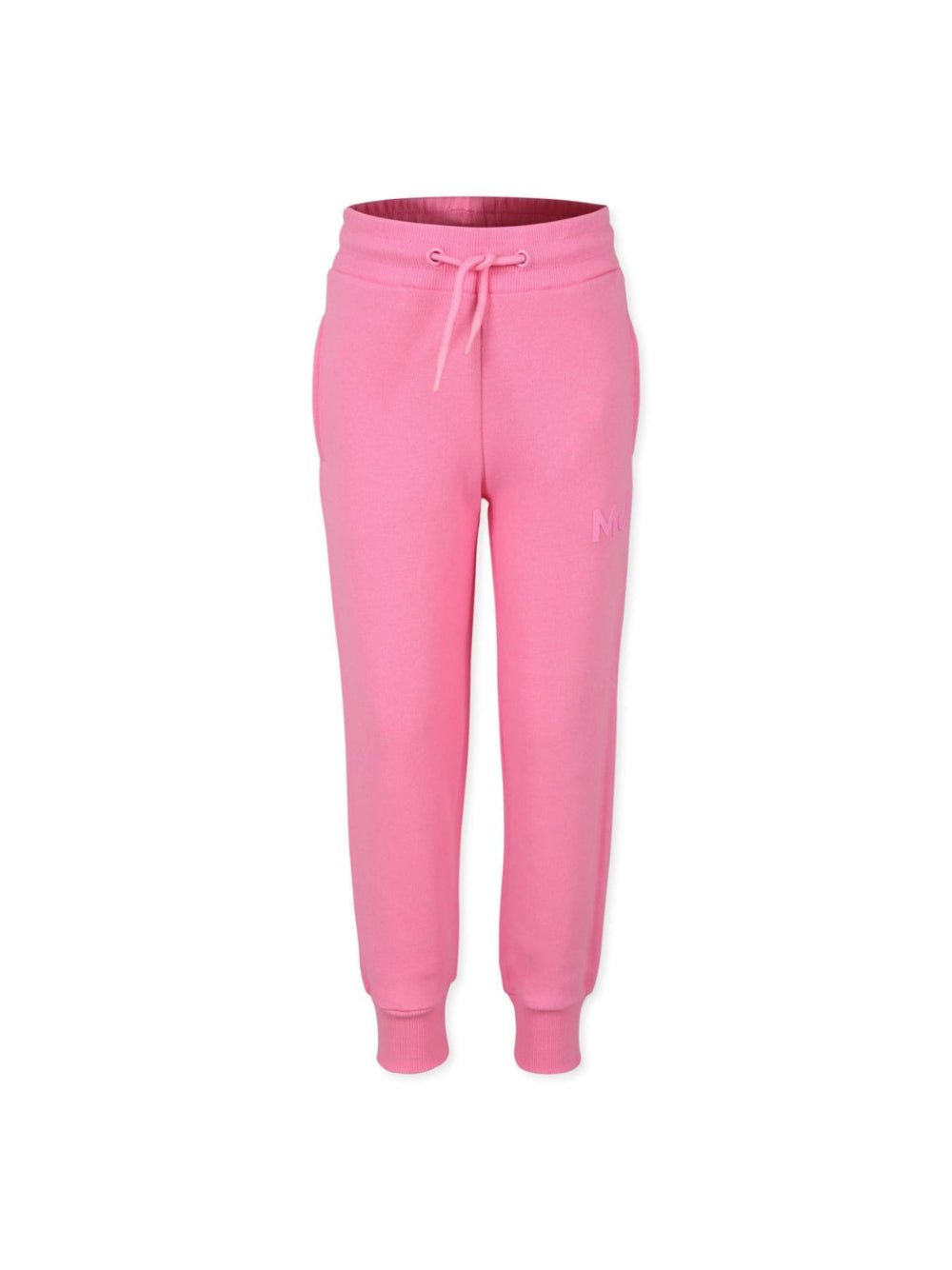 Pantaloni sportivi per bambina The Marc Jacobs Kids rosa con logo goffrato - Rubino Kids