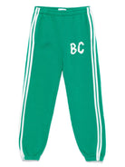 Pantaloni sportivi per bambino Bobo Choses Shadow verde con logo BC - Rubino Kids