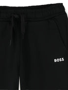 Pantaloni sportivi per bambino Boss Kids nero con coulisse - Rubino Kids