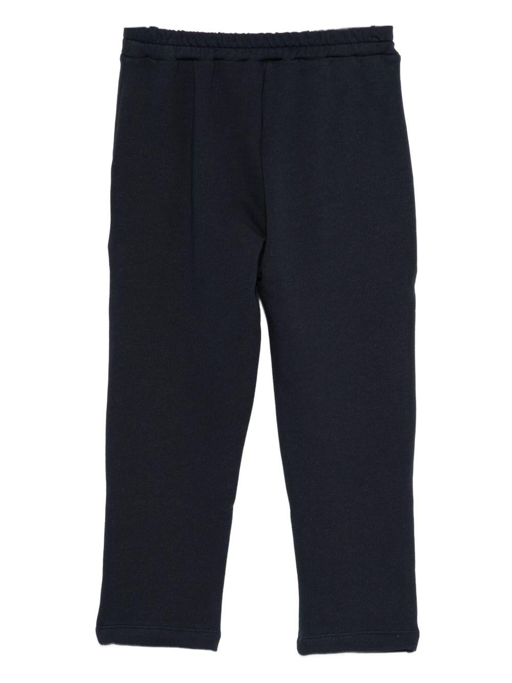 Pantaloni sportivi per bambino DONSJE blu con applicazioni sulle ginocchia - Rubino Kids