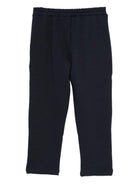 Pantaloni sportivi per bambino DONSJE blu con applicazioni sulle ginocchia - Rubino Kids