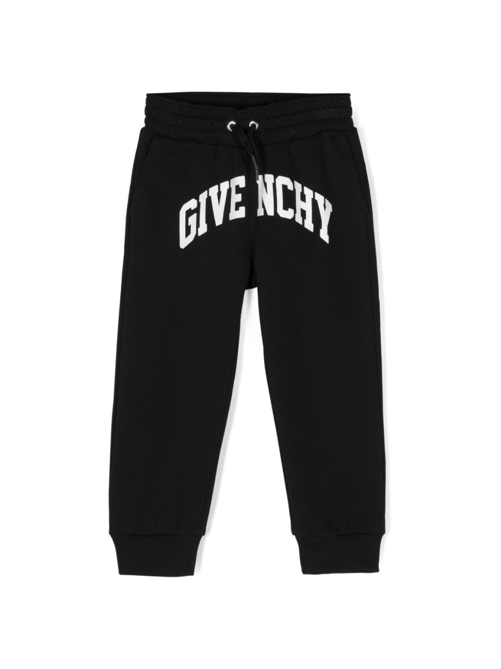 Pantaloni sportivi per bambino Givenchy Kids nero con stampa logo sul cavallo - Rubino Kids