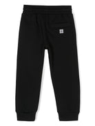 Pantaloni sportivi per bambino Givenchy Kids nero con stampa logo sul cavallo - Rubino Kids