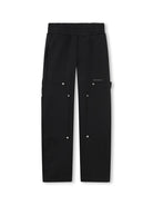 Pantaloni sportivi per bambino Givenchy Kids nero con vita media - Rubino Kids