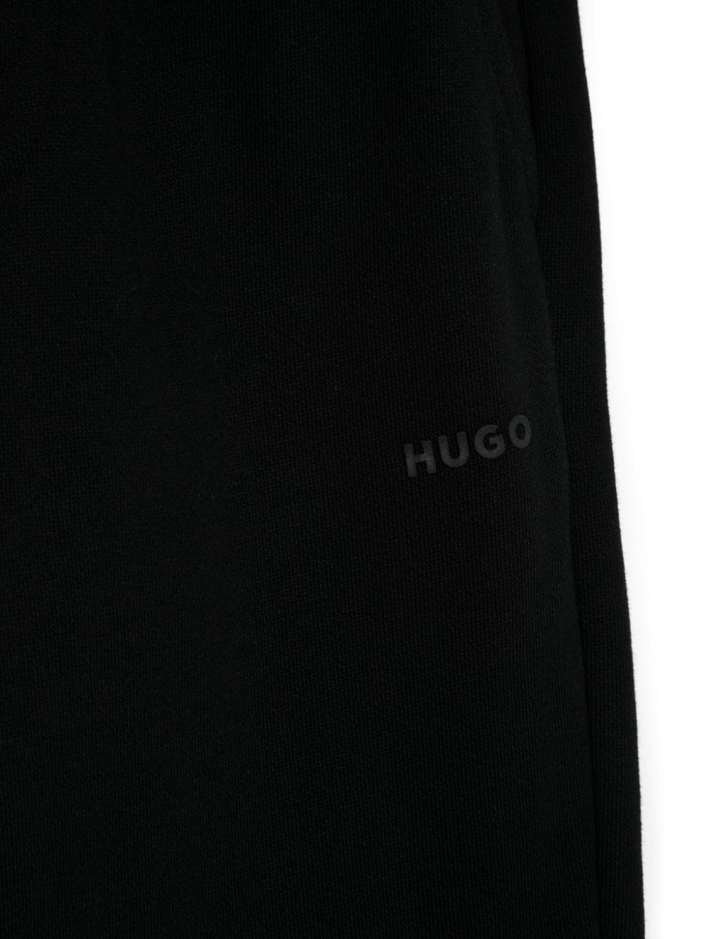 Pantaloni sportivi per bambino Hugo Kids nero con elastico in vita - Rubino Kids