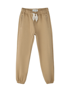Pantaloni sportivi per bambino Lanvin Enfant beige con applicazione con logo - Rubino Kids
