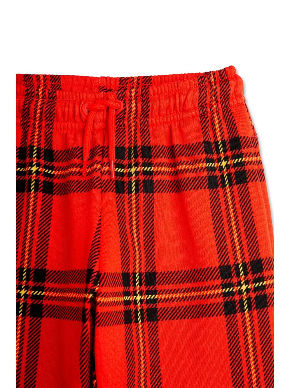 Pantaloni sportivi per bambino Mini Rodini rosso a quadri motivo tartan - Rubino Kids