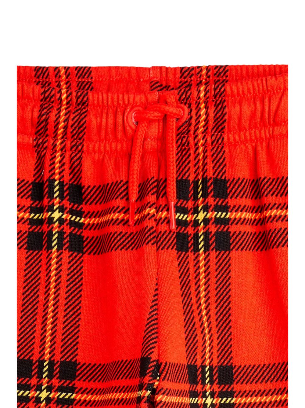 Pantaloni sportivi per bambino Mini Rodini rosso a quadri motivo tartan - Rubino Kids