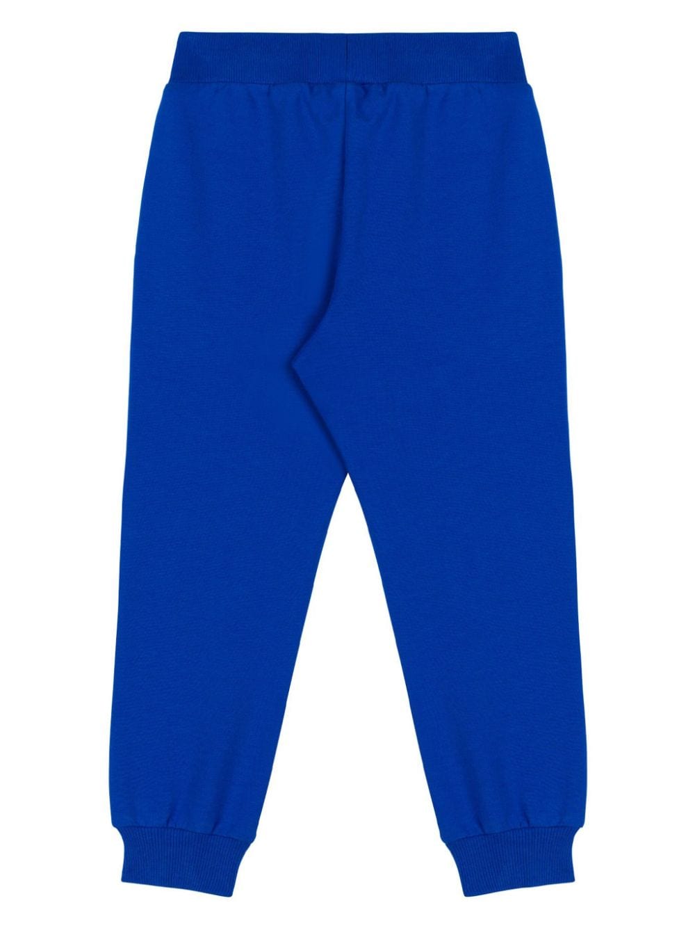 Pantaloni sportivi per bambino Moschino Kids blu con stampa logo - Rubino Kids