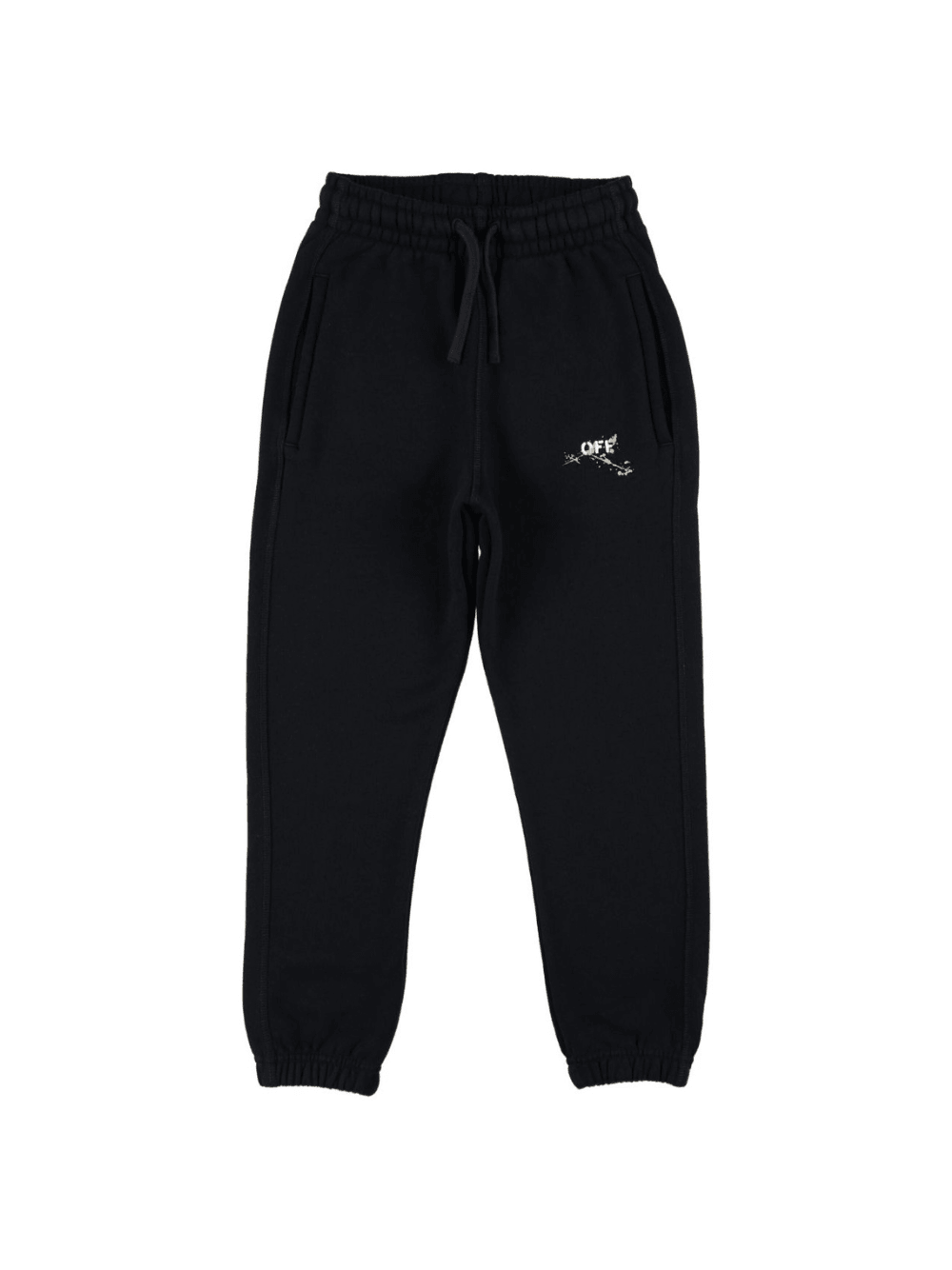 Pantaloni sportivi per bambino Off - White Kids con stampa effetto vernice spray - Rubino Kids