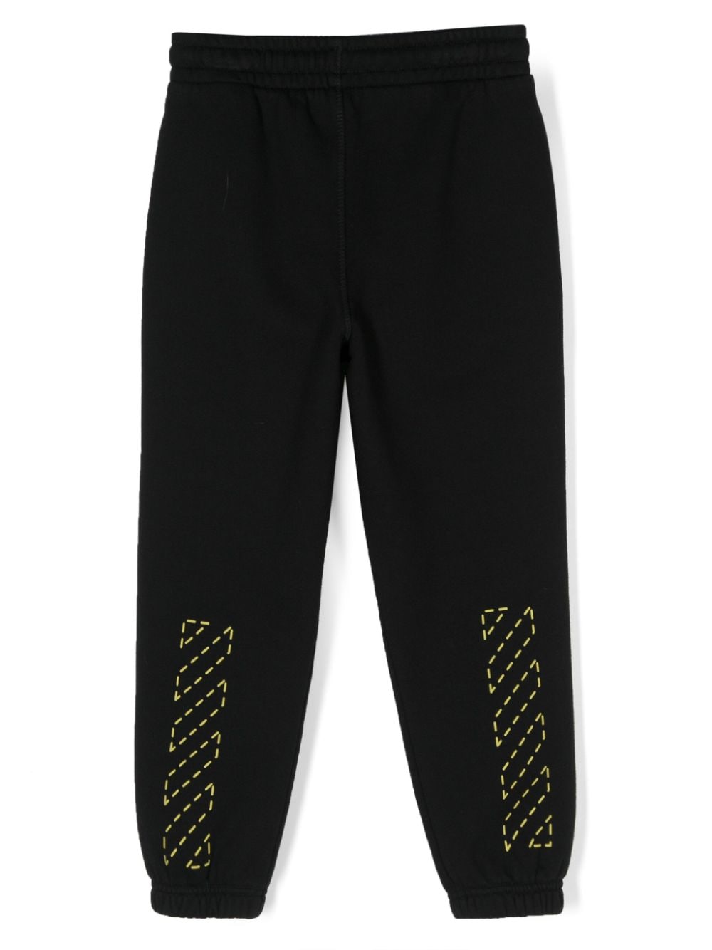 Pantaloni sportivi per bambino Off - White Kids nero con gamba affusolata - Rubino Kids