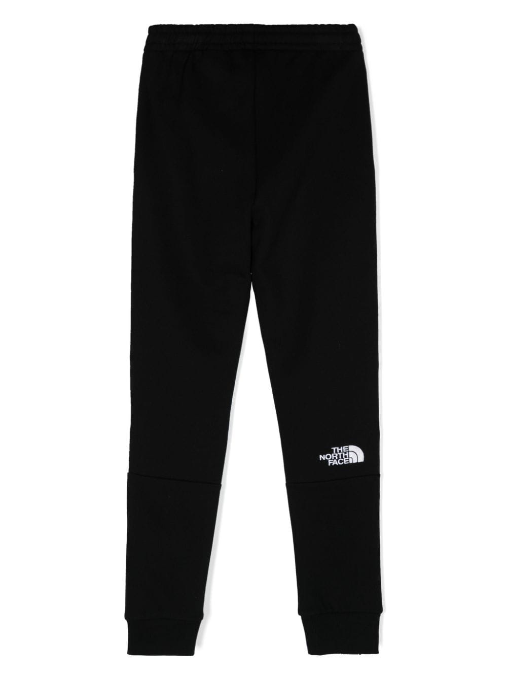 Pantaloni sportivi per bambino The North Face nero con ricamo logo sulla gamba - Rubino Kids