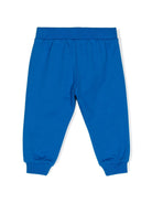 Pantaloni sportivi per neonati Moschino Kids blu con motivo Teddy Bear - Rubino Kids