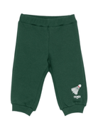 Pantaloni sportivi per neonato Fendi Kids verdi con ricamo volano - Rubino Kids