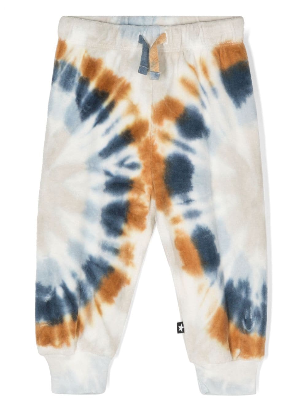 Pantaloni sportivi per neonato Molo Simeon bianco con stampa tie dye - Rubino Kids