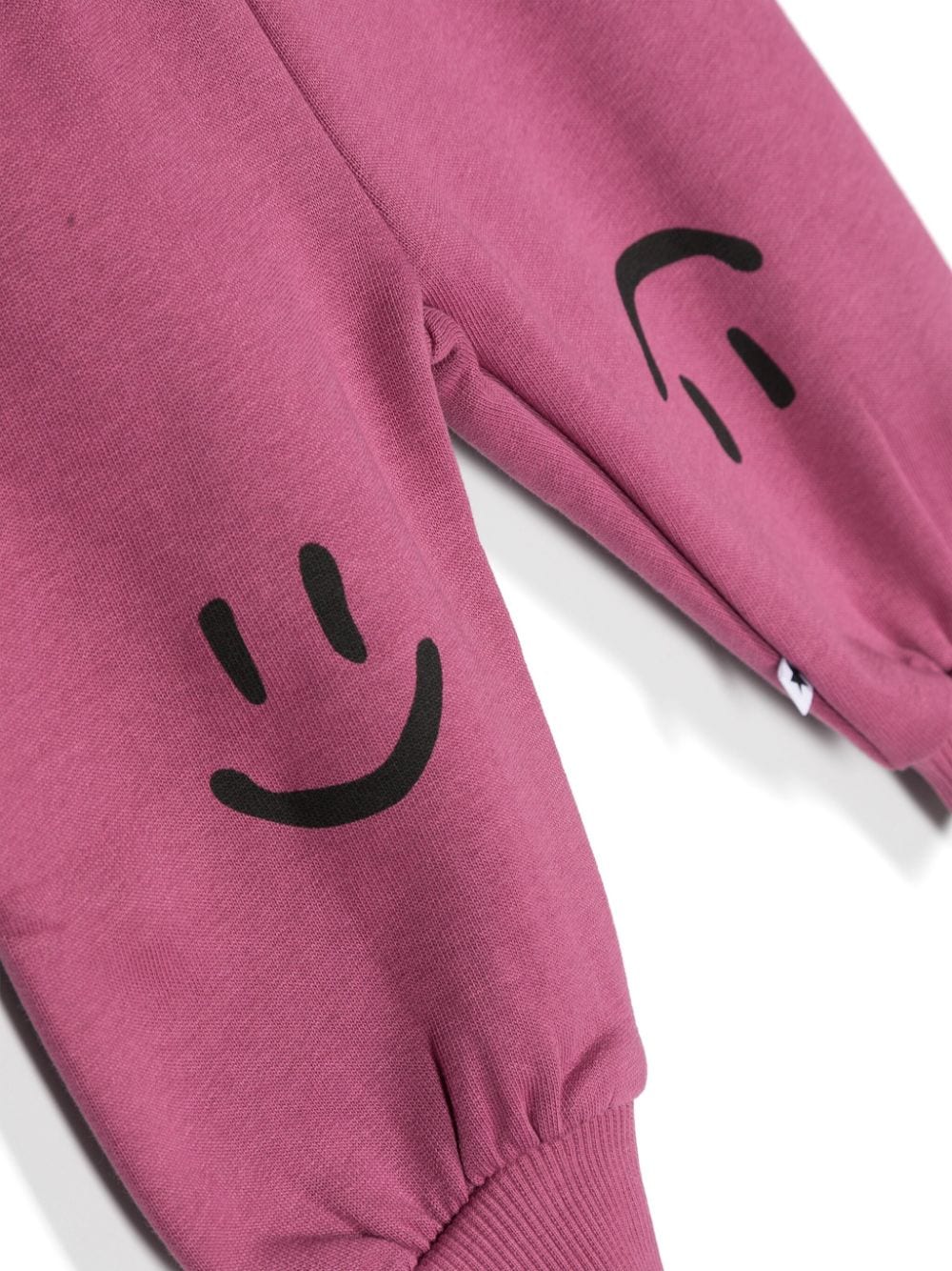 Pantaloni sportivi per neonato Molo Simeon rosa con stampa smiley - Rubino Kids