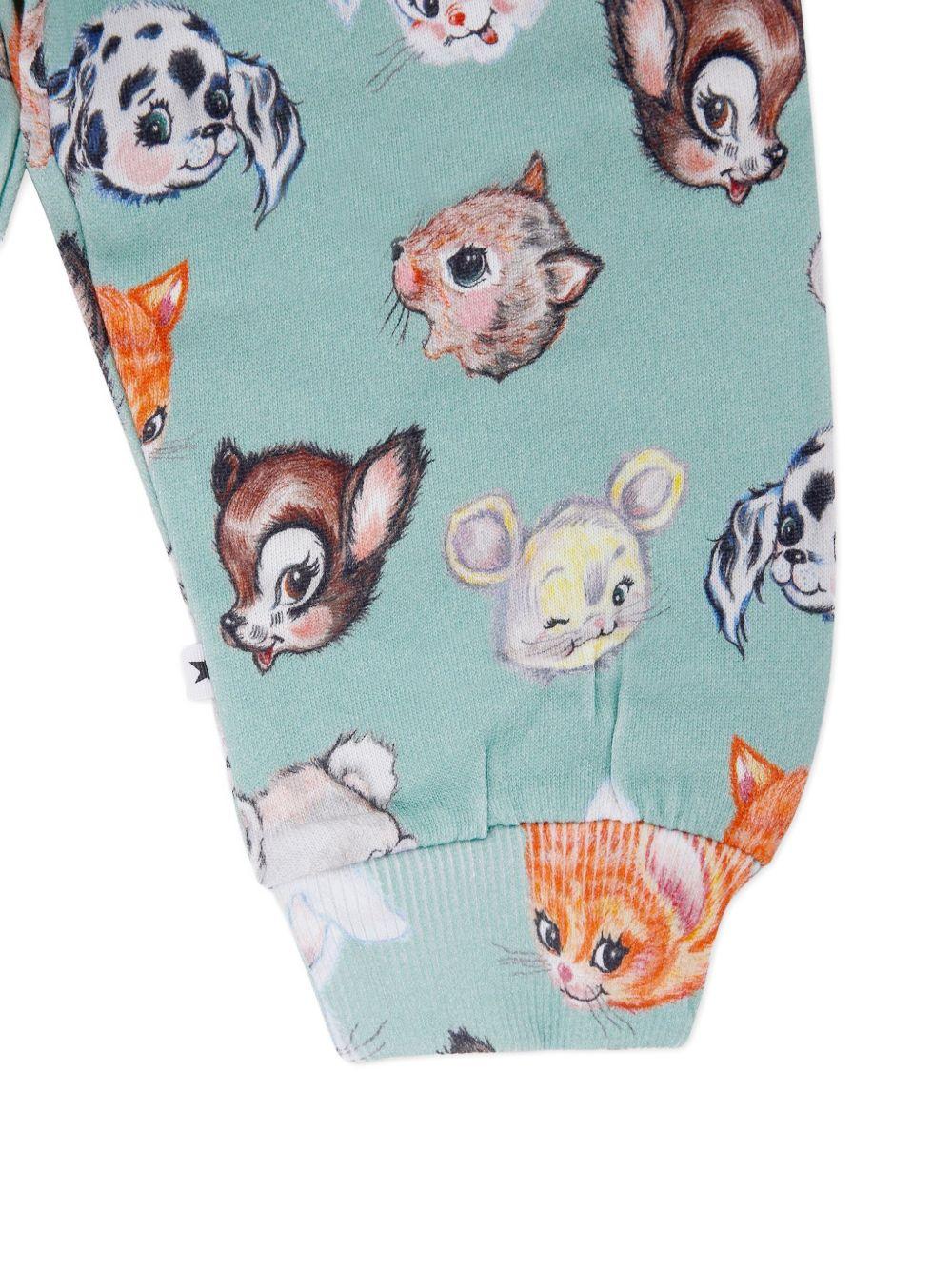 Pantaloni sportivi per neonato Molo verdi Simeon con stampa grafica all - over - Rubino Kids