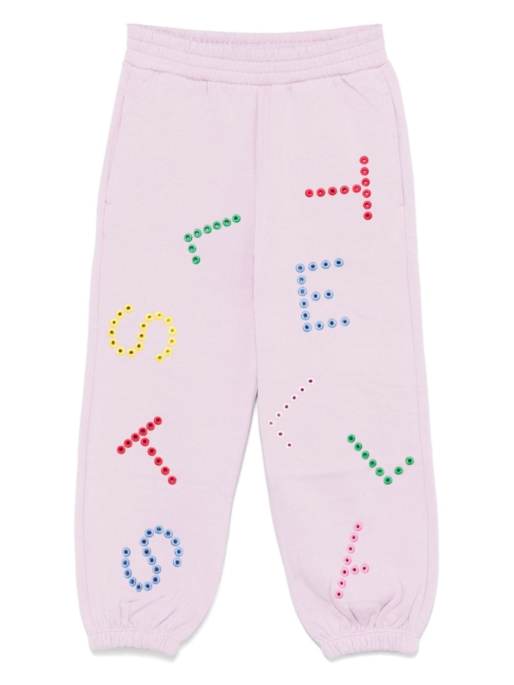 Pantaloni sportivi rosa per bambina con decorazione Stella McCartney Kids - Rubino Kids