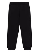 Pantaloni sportvi per bambino Balmain Kids nero con ricamo con due tasche a filetto laterali - Rubino Kids