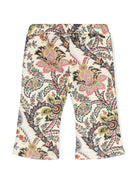 Pantaloni svasati con stampa paisley - Rubino Kids