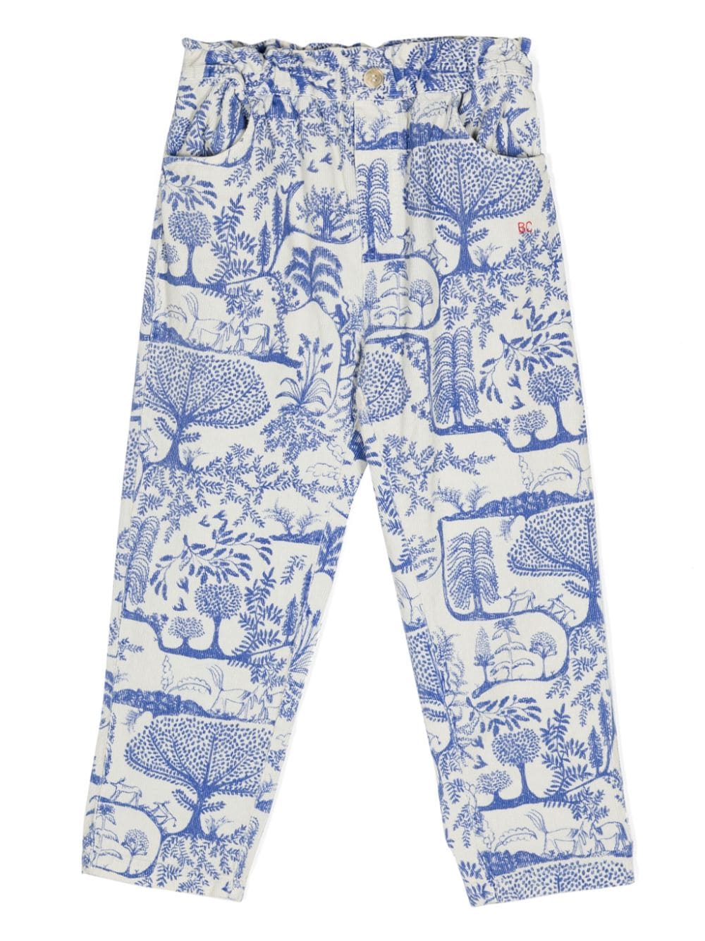 Pantaloni Wonderland per bambino Bobo Choses bianco con velluto a coste - Rubino Kids