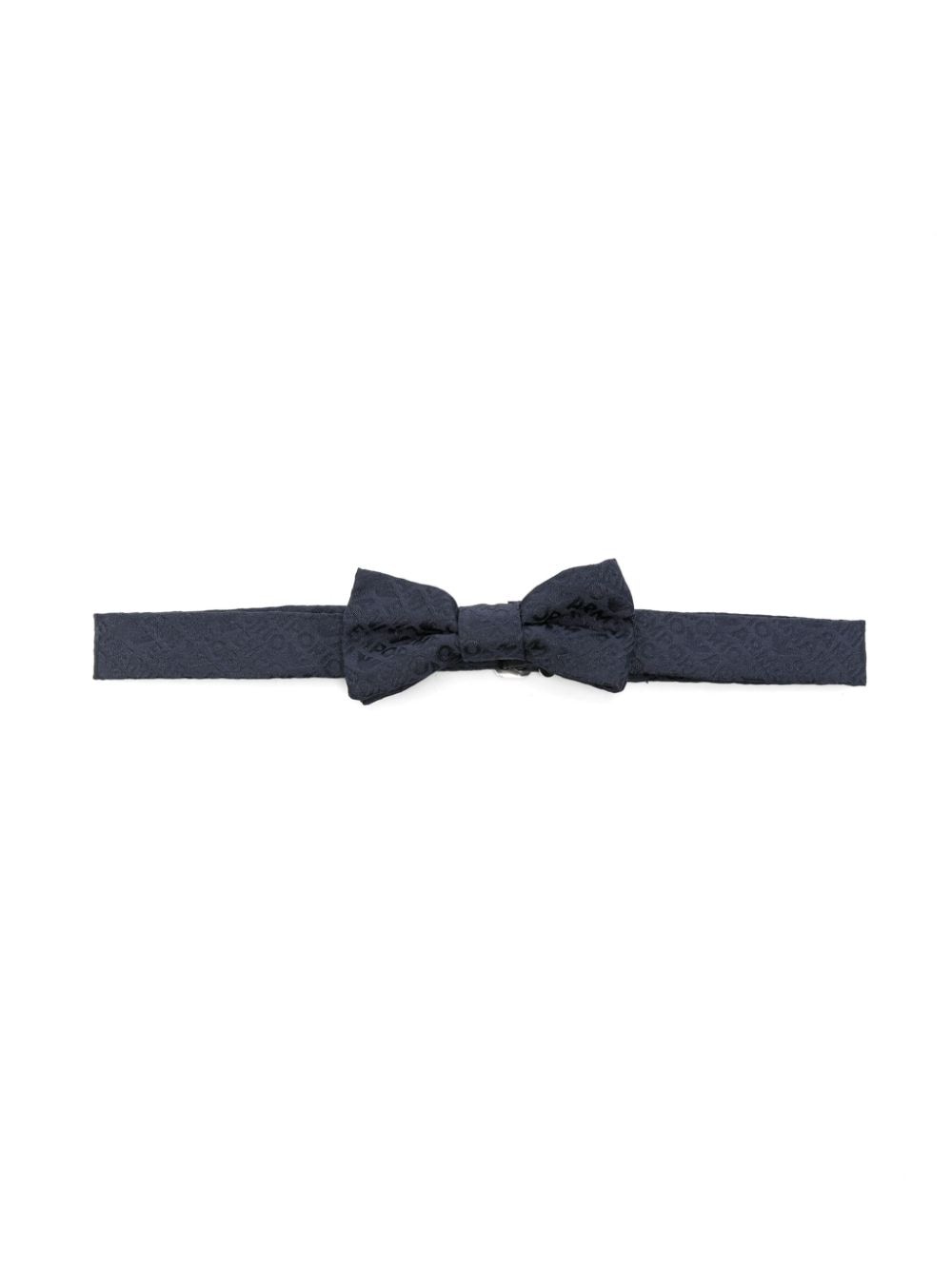 Papillon per bambino Emporio Armani Kids blu con effetto jacquard - Rubino Kids