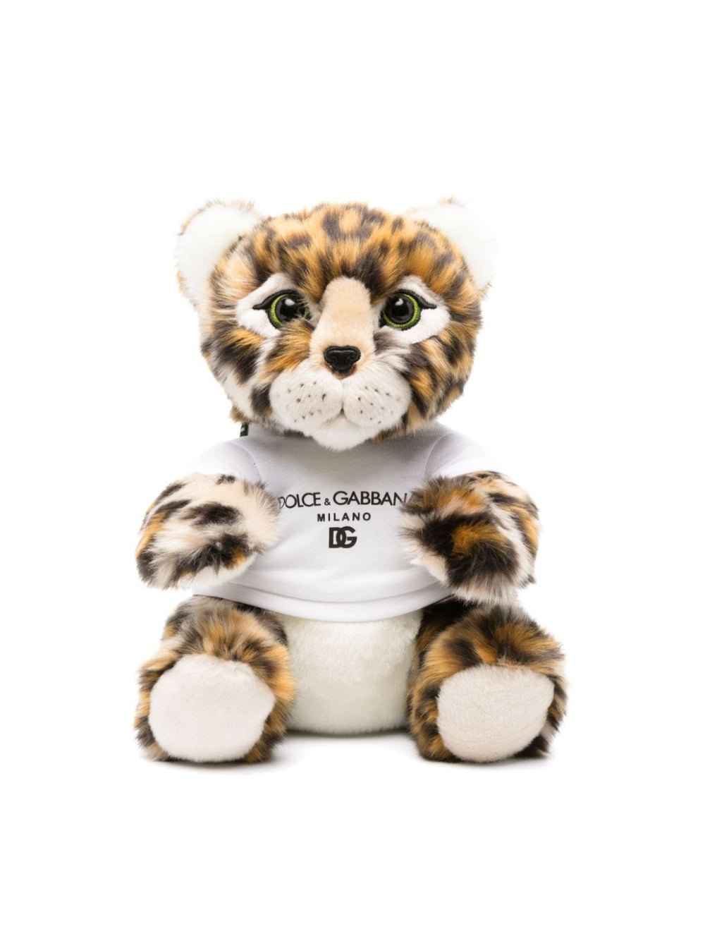 Peluche leopardato per neonato Dolce & Gabbana Kids marrone con design imbottito - Rubino Kids