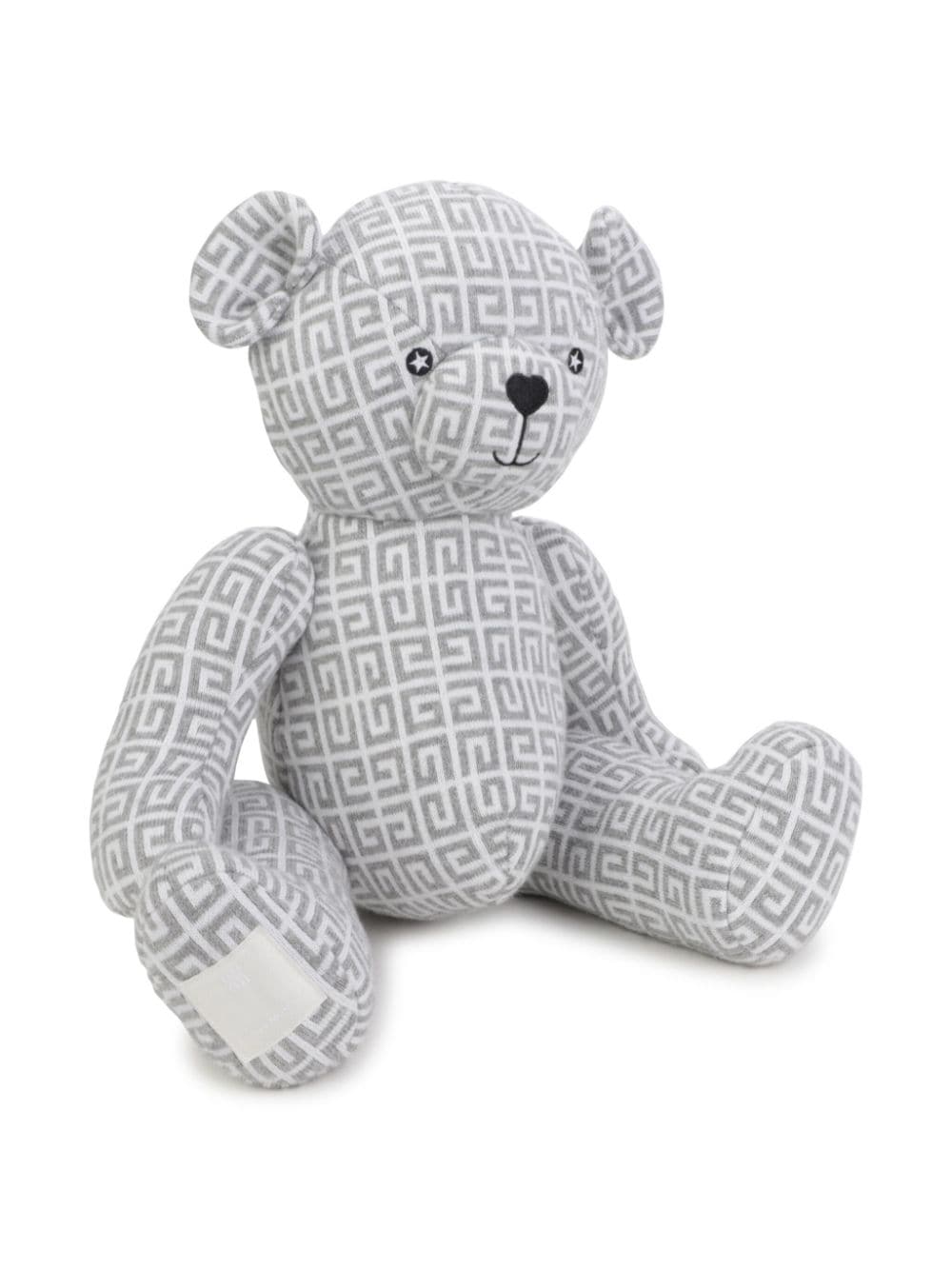 Peluche orso per neonati Givenchy Kids grigio con motivo 4G jacquard - Rubino Kids