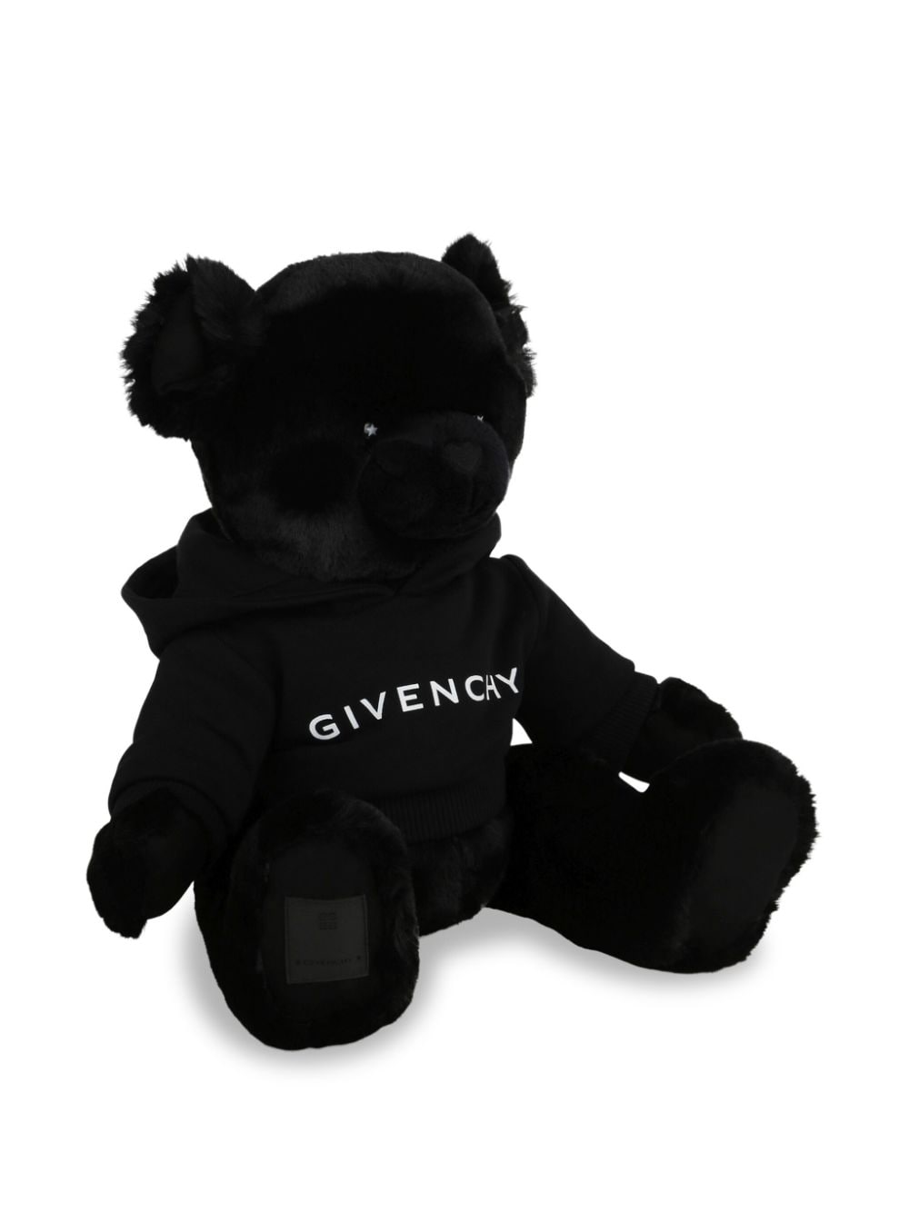 Peluche per neonati Givenchy Kids nero con felpa con logo e cappuccio - Rubino Kids