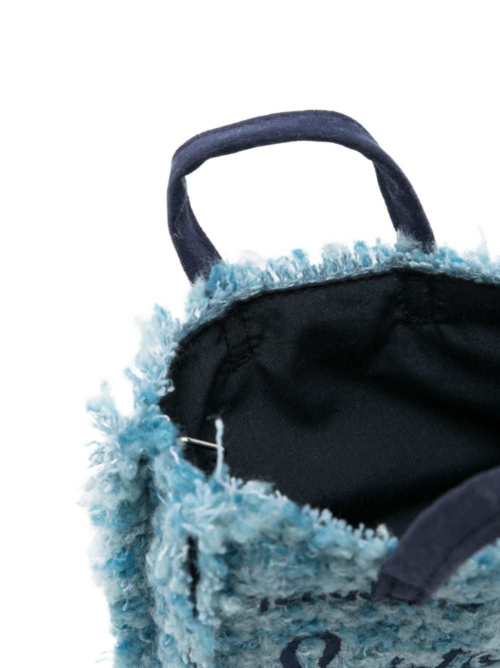 Phonebag MC2 Saint Barth Kids blu in tweed con tracolla - Rubino Kids