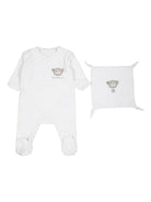 Pigiama bianco per neonato in velluto Givenchy Kids - Rubino Kids