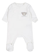 Pigiama bianco per neonato in velluto Givenchy Kids - Rubino Kids