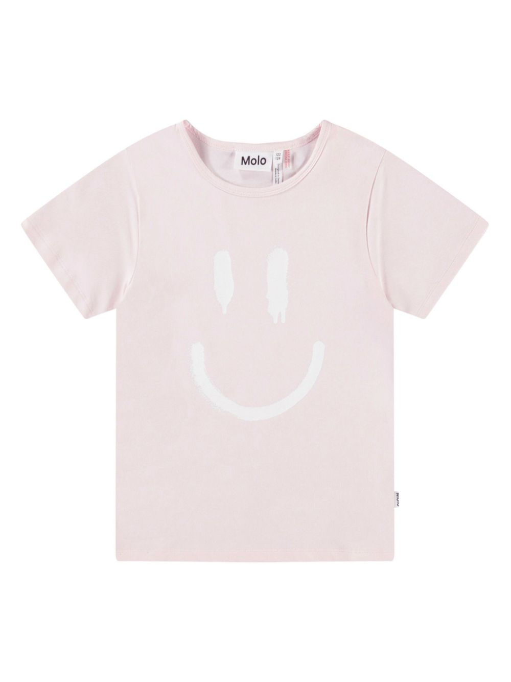 Pigiama per bambina Molo Luvis rosa con stampa smiley - Rubino Kids