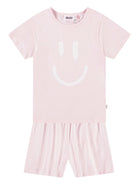 Pigiama per bambina Molo Luvis rosa con stampa smiley - Rubino Kids