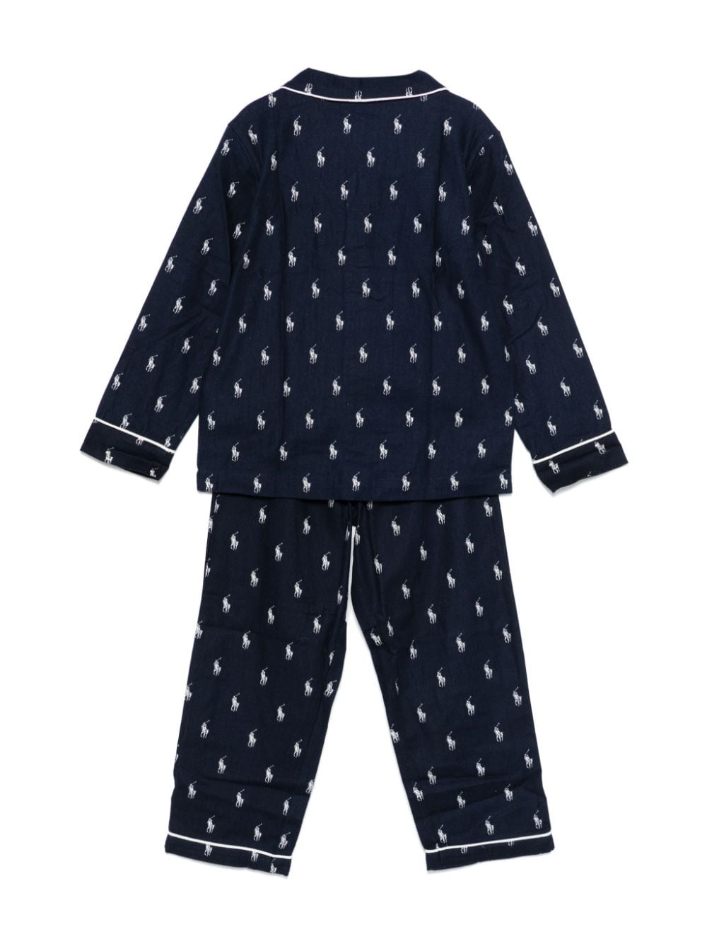 Pigiama per bambino Ralph Lauren Kids blu con motivo Polo Pony - Rubino Kids