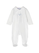 Pigiama per neonati Emporio Armani Kids bianco con chiusura decentrata frontale - Rubino Kids