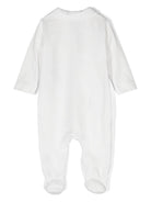 Pigiama per neonati Emporio Armani Kids bianco con chiusura decentrata frontale - Rubino Kids