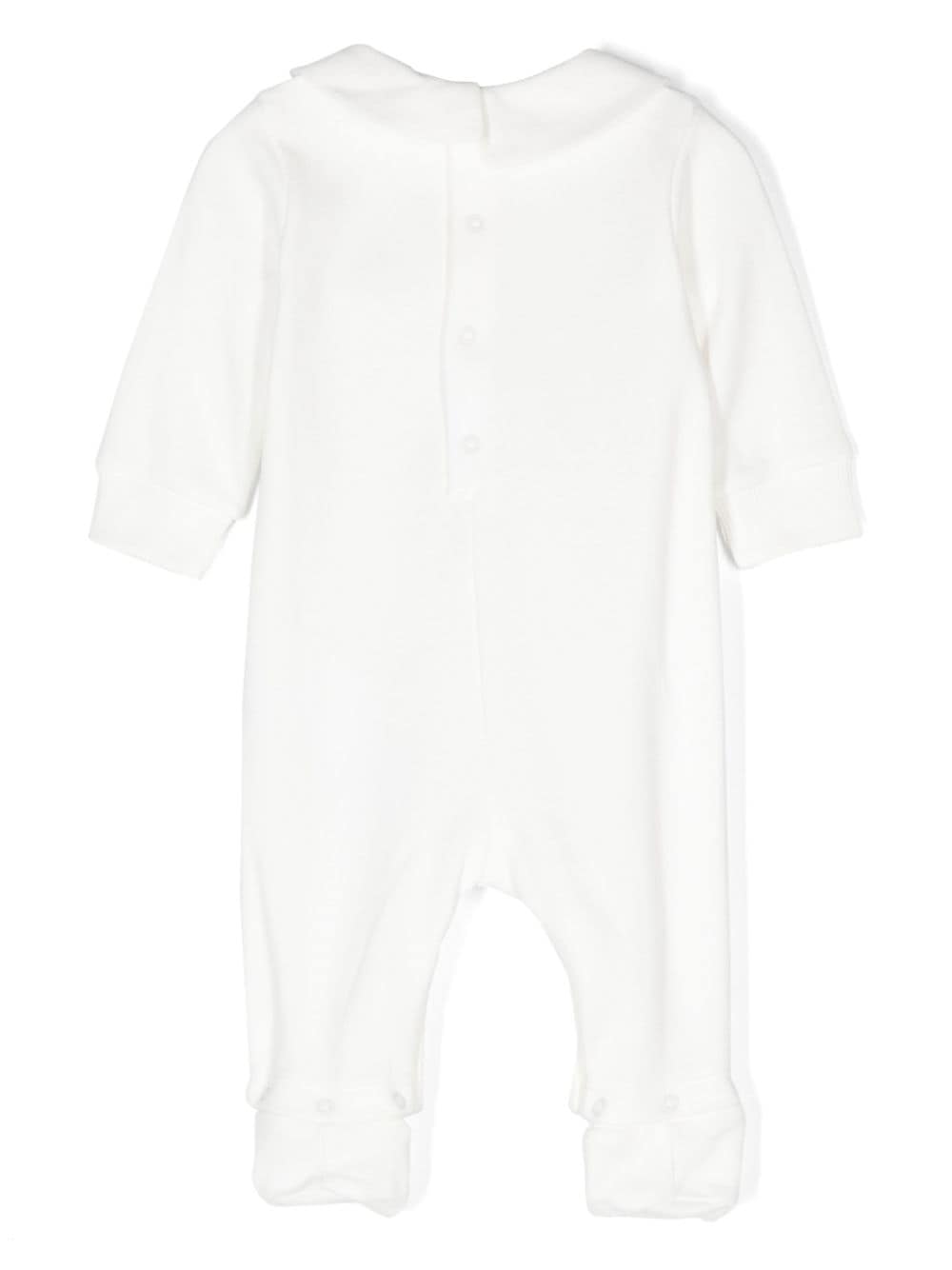 Pigiama per neonati Moschino Kids bianco con stampa Teddy Bear - Rubino Kids