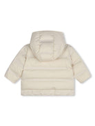 Piumino con cappuccio per neonato BOSS Kidswear bianco con maniche lunghe - Rubino Kids