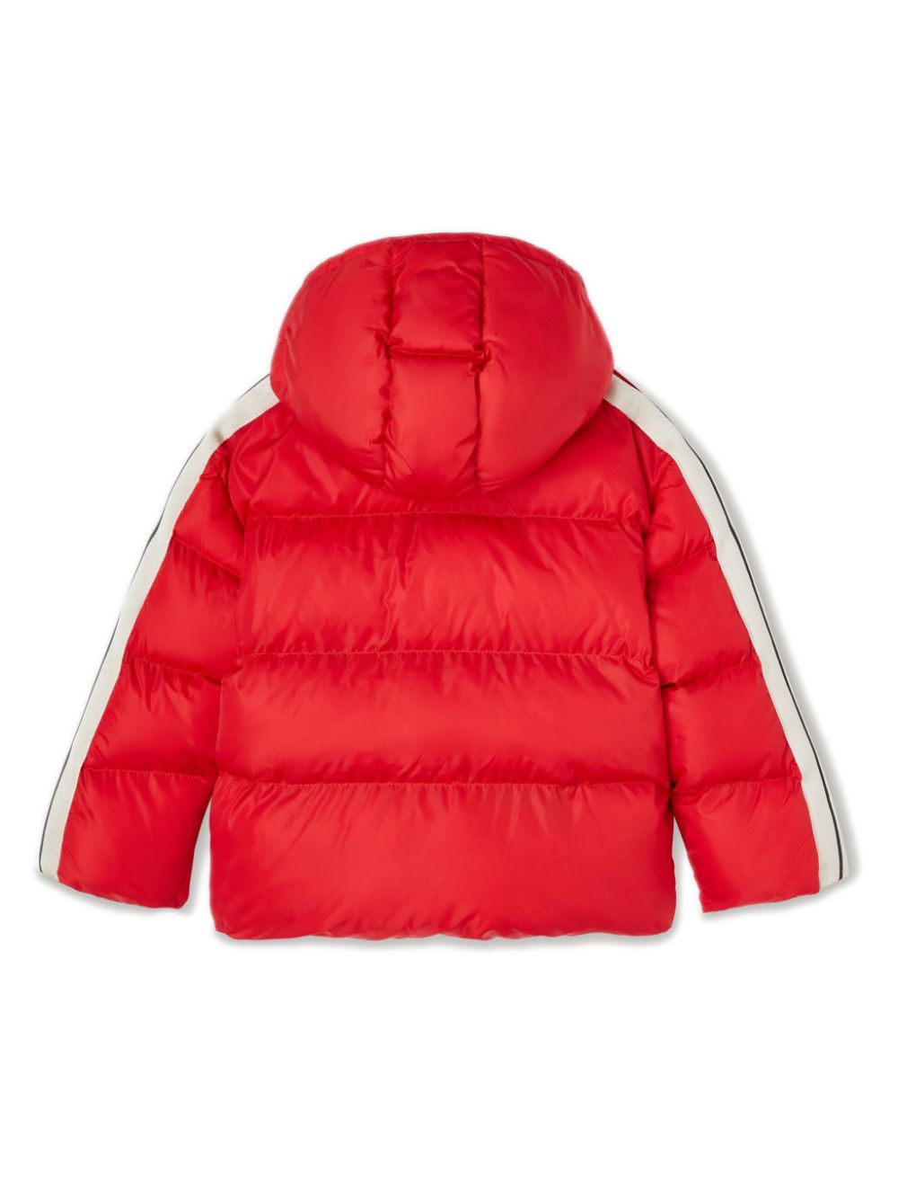 Piumino con stampa per bambino Palm Angels Kids rosso con cappuccio - Rubino Kids