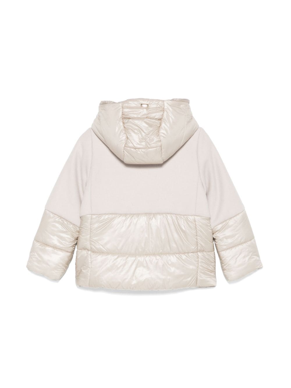 Piumino per bambina Herno Kids beige con design imbottito e inserti - Rubino Kids