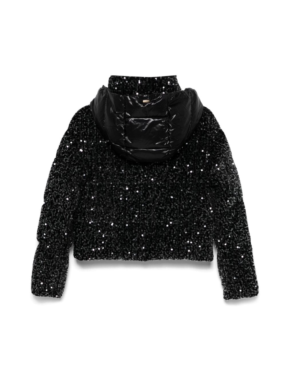 Piumino per bambina Herno Kids nero con paillettes - Rubino Kids